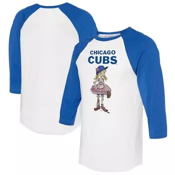 Футболка с длинным рукавом Tiny Turnip Chicago Cubs, белый