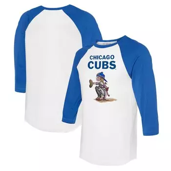 Футболка с длинным рукавом Tiny Turnip Chicago Cubs, белый