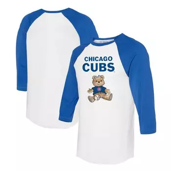 Футболка с длинным рукавом Tiny Turnip Chicago Cubs, белый