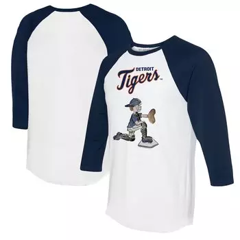 Футболка с длинным рукавом Tiny Turnip Detroit Tigers, белый