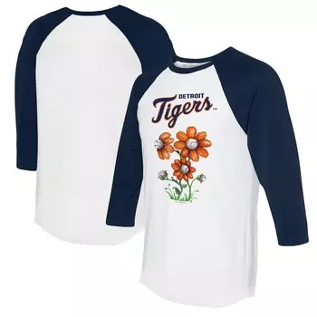 Футболка с длинным рукавом Tiny Turnip Detroit Tigers, белый