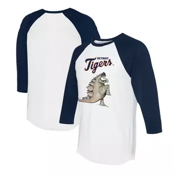 Футболка с длинным рукавом Tiny Turnip Detroit Tigers, белый