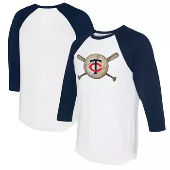 Футболка с длинным рукавом Tiny Turnip Minnesota Twins, белый