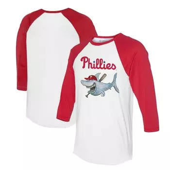 Футболка с длинным рукавом Tiny Turnip Philadelphia Phillies, белый