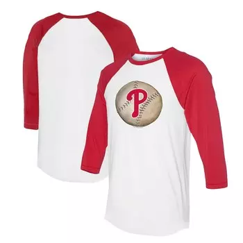 Футболка с длинным рукавом Tiny Turnip Philadelphia Phillies, белый