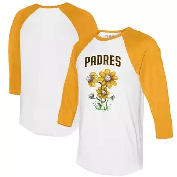 Футболка с длинным рукавом Tiny Turnip San Diego Padres, белый