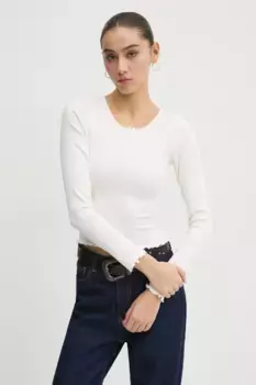 Футболка с длинным рукавом Tommy Jeans, бежевый