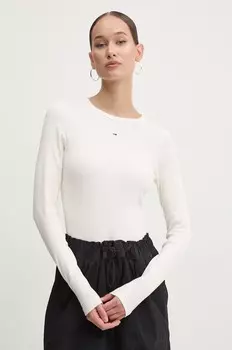 Футболка с длинным рукавом Tommy Jeans, бежевый