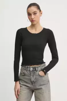 Футболка с длинным рукавом Tommy Jeans, черный