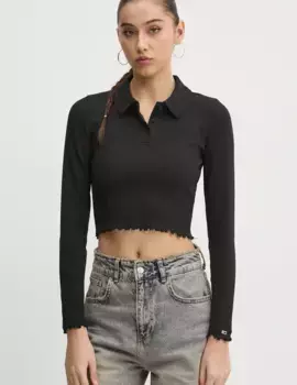 Футболка с длинным рукавом Tommy Jeans, черный