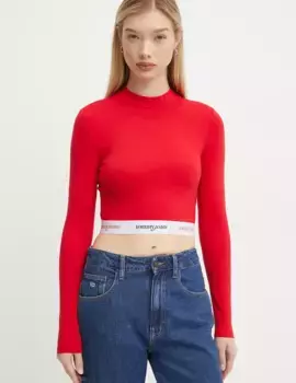 Футболка с длинным рукавом Tommy Jeans, красный