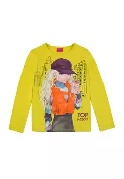 Футболка с длинным рукавом TOP Model, зеленый блеск