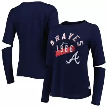 Футболка с длинным рукавом Touch Atlanta Braves, нави