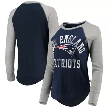 Футболка с длинным рукавом Touch New England Patriots, нави