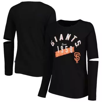 Футболка с длинным рукавом Touch San Francisco Giants, черный