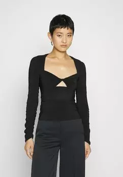 Футболка с длинным рукавом Trasparenza Blusa Pinko, черный