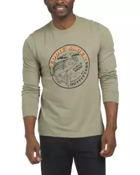 Футболка с длинным рукавом Troutfitters Stamp Eddie Bauer, цвет Eucalyptus