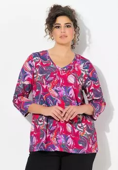 Футболка с длинным рукавом Ulla Popken, красный