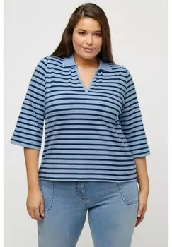 Футболка с длинным рукавом Ulla Popken, синий