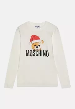 Футболка с длинным рукавом Unisex MOSCHINO, цвет cloud