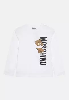 Футболка с длинным рукавом Unisex MOSCHINO, цвет bianco ottico