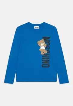 Футболка с длинным рукавом Unisex MOSCHINO, цвет victoria blue