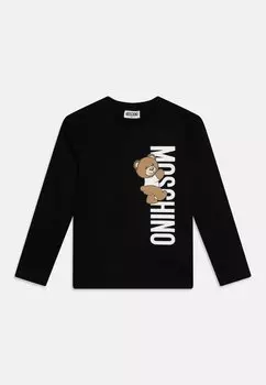 Футболка с длинным рукавом Unisex MOSCHINO, цвет nero/black