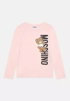 Футболка с длинным рукавом Unisex MOSCHINO, цвет sugar rose