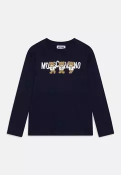 Футболка с длинным рукавом UNISEX MOSCHINO, темно-синий