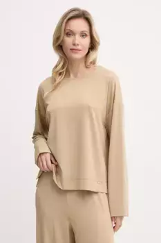 Футболка с длинным рукавом United Colors of Benetton, бежевый