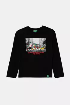 Футболка с длинным рукавом United Colors Of Benetton, черный