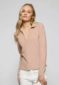 Футболка с длинным рукавом V BUTTONLESS BLOCK PIA Polo Club, цвет Makeup