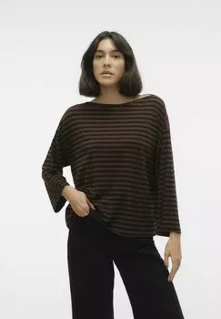 Футболка с длинным рукавом Vero Moda, коричневый