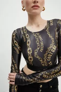 Футболка с длинным рукавом Versace Jeans Couture, черный