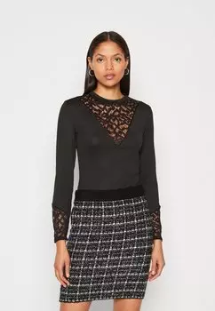 Футболка с длинным рукавом Vihelli Bodystocking VILA, черный