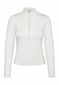 Футболка с длинным рукавом Vmlinda High Neck Jrs Vero Moda, цвет snow white
