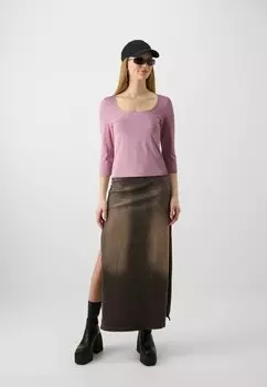 Футболка с длинным рукавом Vmpanda Deep O Neck Vero Moda, ностальгическая роза