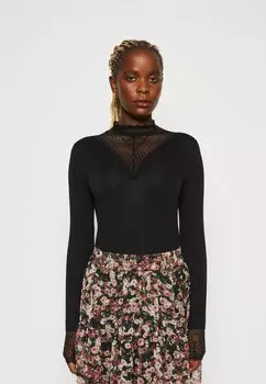 Футболка с длинным рукавом Vmrosa Highneck Vero Moda, черный