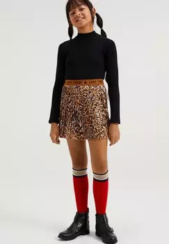 Футболка с длинным рукавом WE Fashion, черная