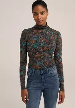 Футболка с длинным рукавом WE Fashion, синяя