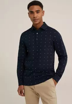 Футболка с длинным рукавом WE Fashion, темно-синий