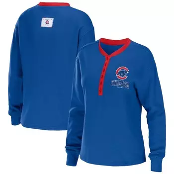 Футболка с длинным рукавом WEAR by Erin Andrews Chicago Cubs, роял