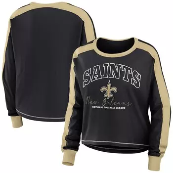 Футболка с длинным рукавом WEAR by Erin Andrews New Orleans Saints, черный