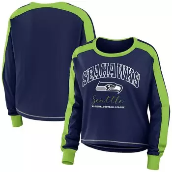 Футболка с длинным рукавом WEAR by Erin Andrews Seattle Seahawks, нави