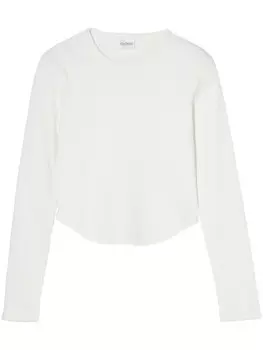 Футболка с длинным рукавом закрытая Closed, белый