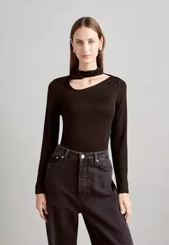 Футболка с длинным рукавом Zi-Aw23-D013-Sj Naia Cut Out Shirt Zign Studio, черный