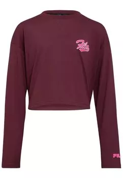 Футболка с длинными рукавами Apparel Trins Cropped Fila, цвет tawny port