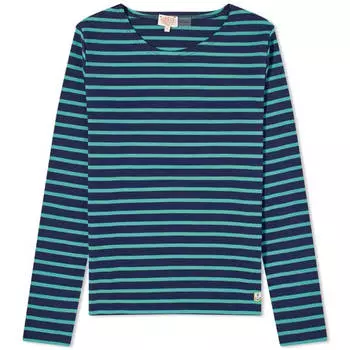 Футболка с длинными рукавами Armor-lux Marinire Heritage, темно-синий/зеленый