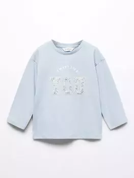 Футболка с длинными рукавами Baby Like You Mango, светло-пастельный синий