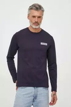 Футболка с длинными рукавами Calvin Klein, темно-синий